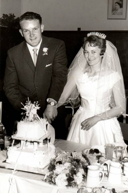 Wedding day 1964, the cutting of the cake. Picture supplied
