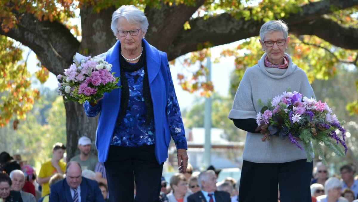 Wreaths at the Bega Valley's Anzac Day ceremonies are all sourced and hand-made by Helen and the women of the Bega and District Nursing Home Auxiliary. Picture by Ben Smyth