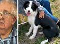 John Locker was last seen in Cooma on Monday, April 29, and is believed to be with his dog Sophie. Pictures supplied by NSW Police